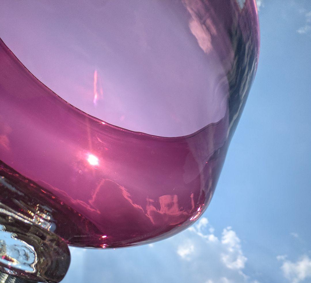 希少なヴィンテージ BLENKO ブレンコガラス USA製 希少なアメジスト色