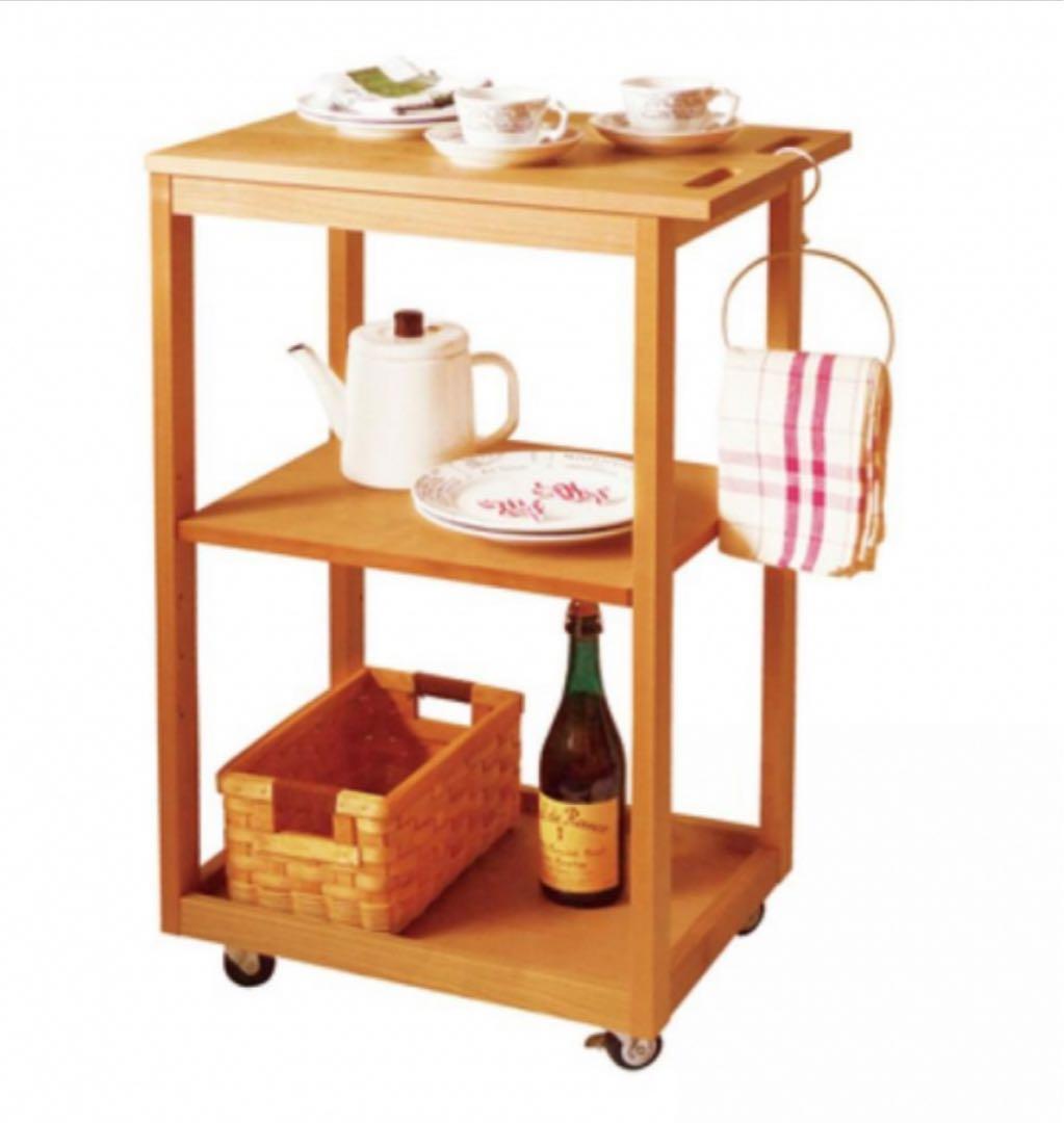 キャトルセゾン　キッチンワゴン 送料込み・おしゃれ】キッチンワゴン キャトルセゾンブランド品 - メルカリ