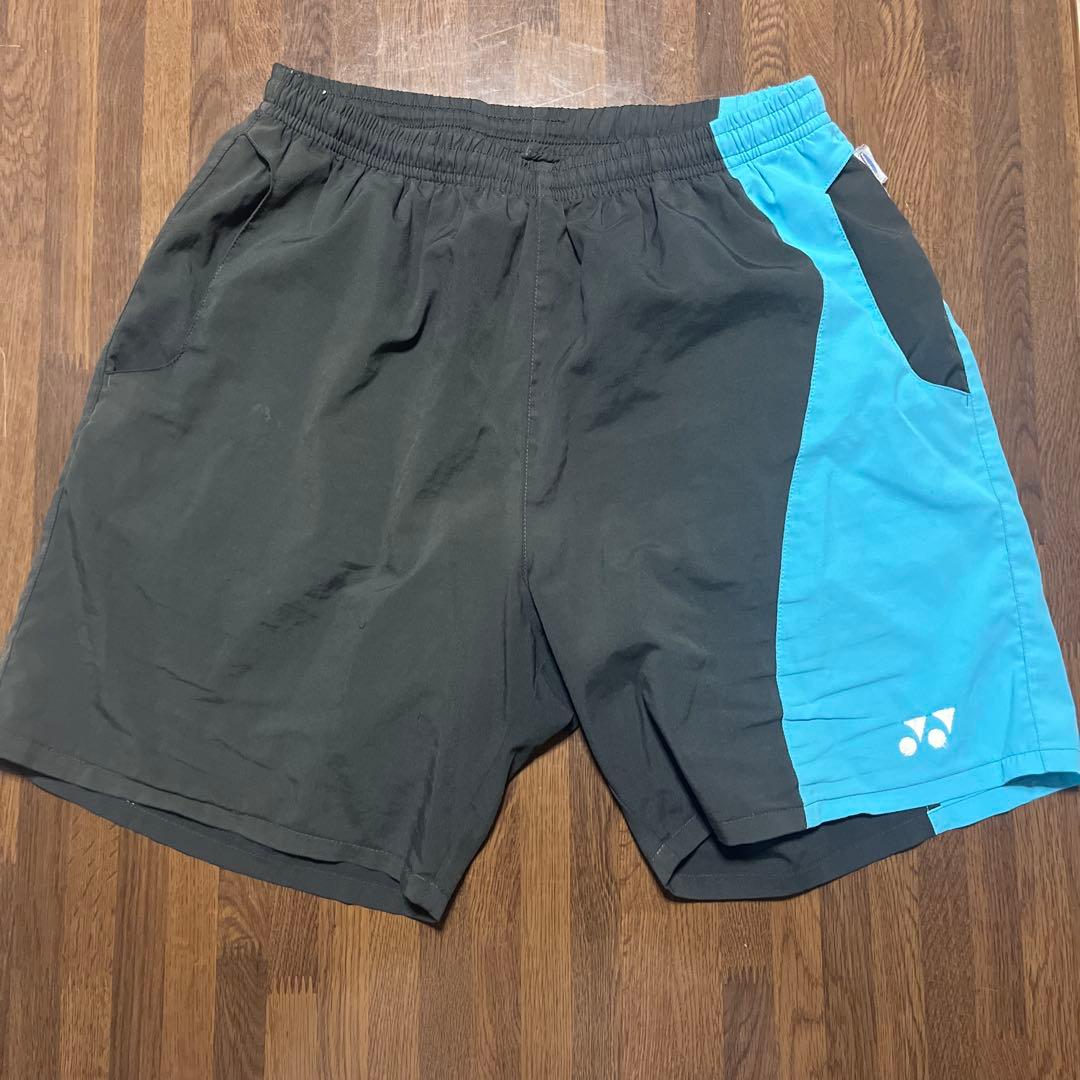 YONEX バドミントンパンツ L 黒/青 - メルカリ