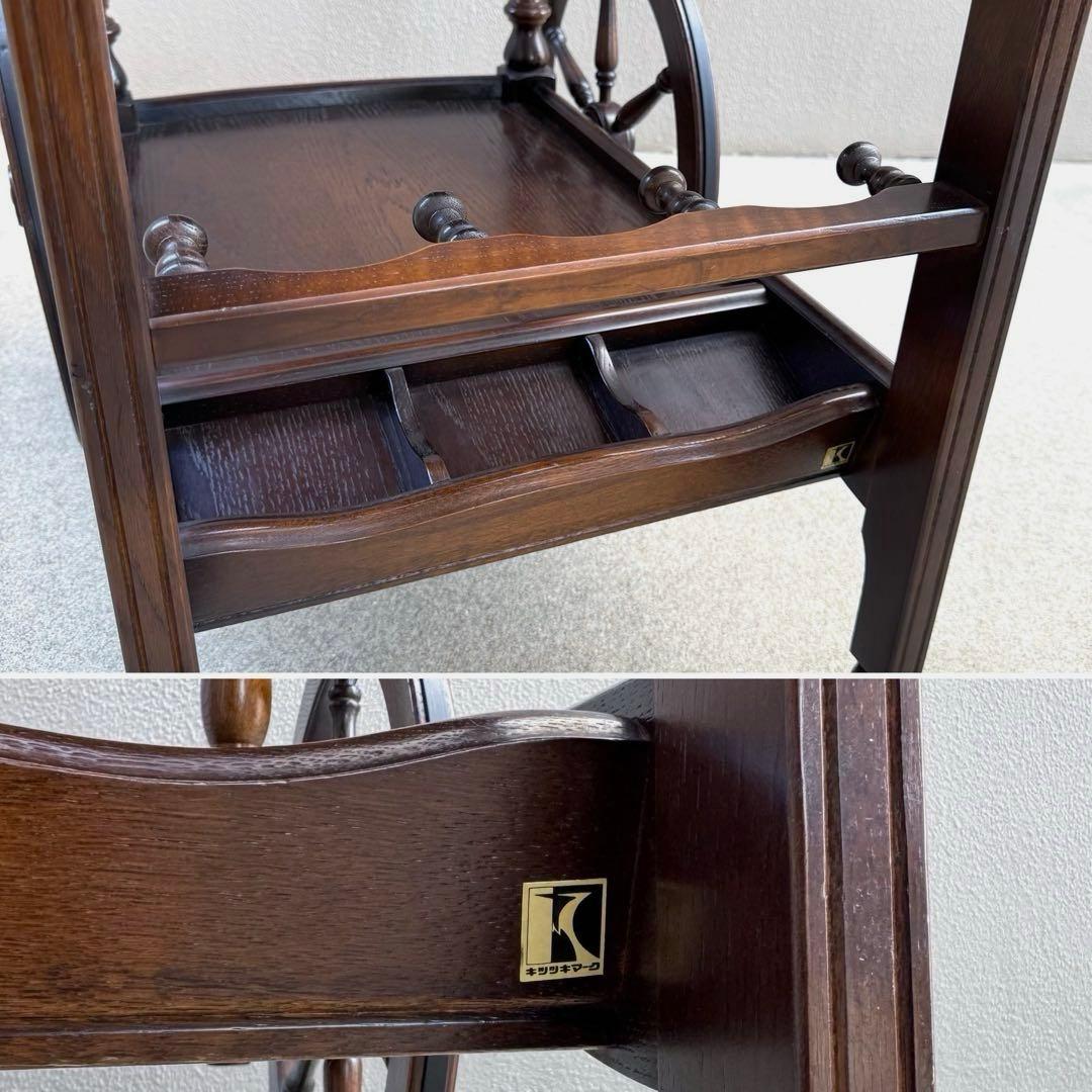 希少✴︎飛騨産業 キツツキ キッチンワゴン 車輪 リビング ダイニング