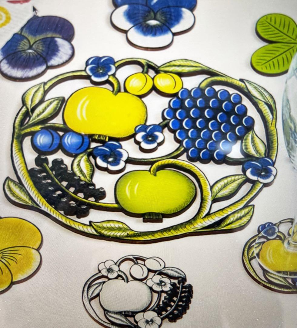 希少 新品 日本未発売 アラビアパラティッシ果樹園 テーブルコースター