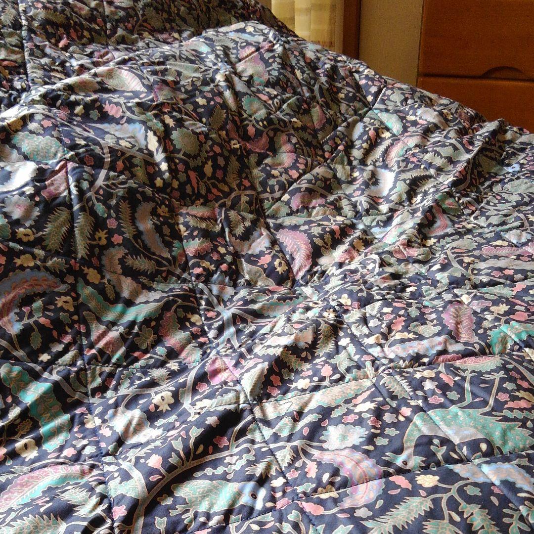 [新品未使用] チャイナシーズ　マルチカバー コットン多針キルト マルチカバー 約140×200cm [chill flower