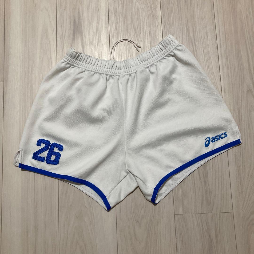 バレーボール asics メンズ オーダーゲームパンツ Oサイズ 白 - メルカリ