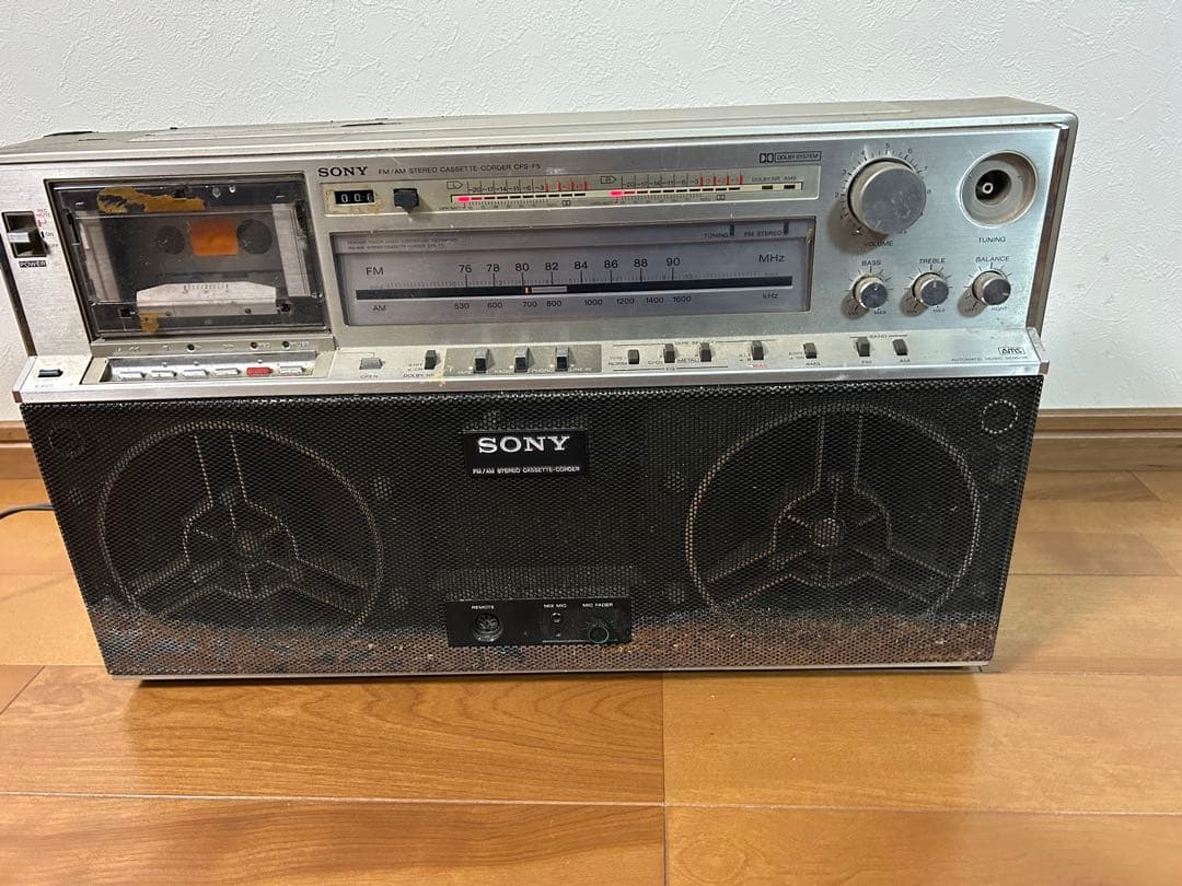 SONY ラジカセ カセットテーププレーヤー CFS-F5 ジャンク - メルカリ