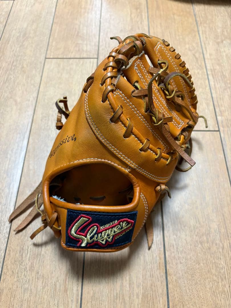 Mizuno Buw League 硬式ファーストミット左用 オレンジ