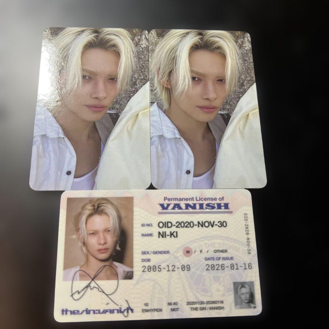ENHYPEN THE SIN:VANISH ニキ 3枚セット - メルカリ