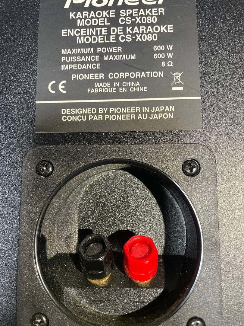 Pioneer Karaoke Speaker CS-X080 2個セット - メルカリ