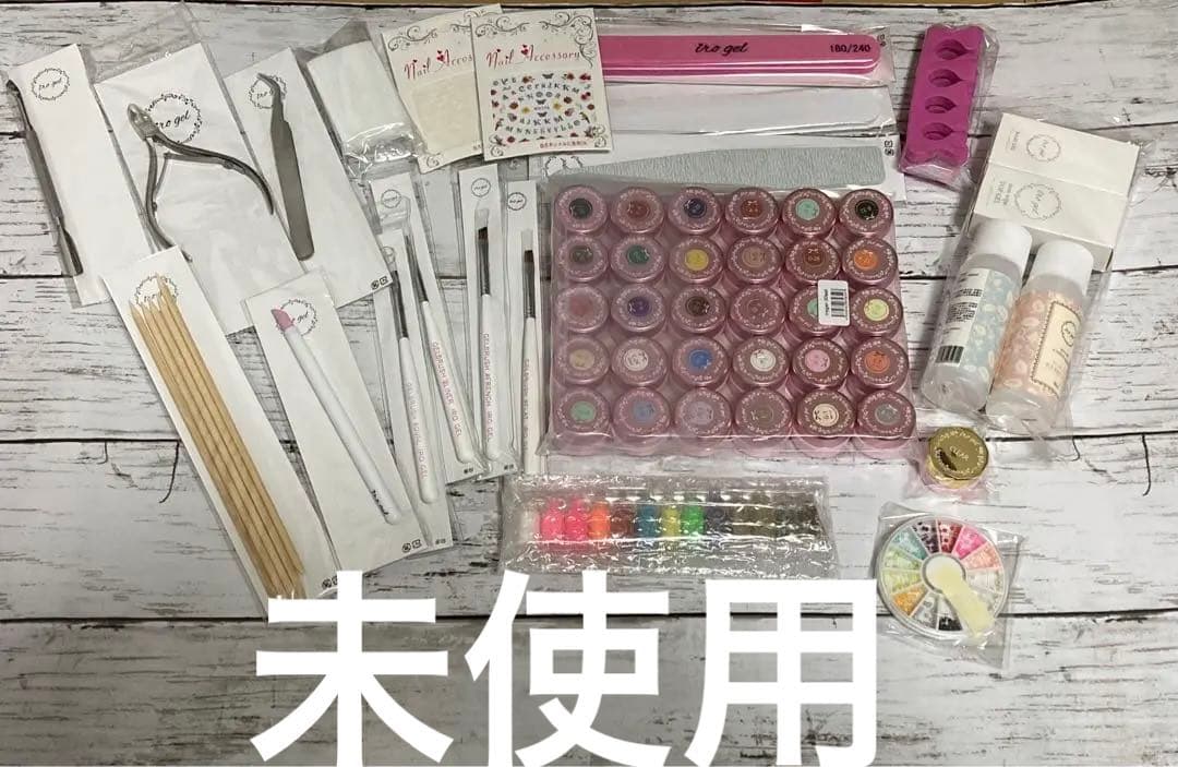 【未使用お買得品❗️】ジェルネイルスターターセット petitprice（プチプラ） ネイル ジェルネイル ジェルネイルスターター