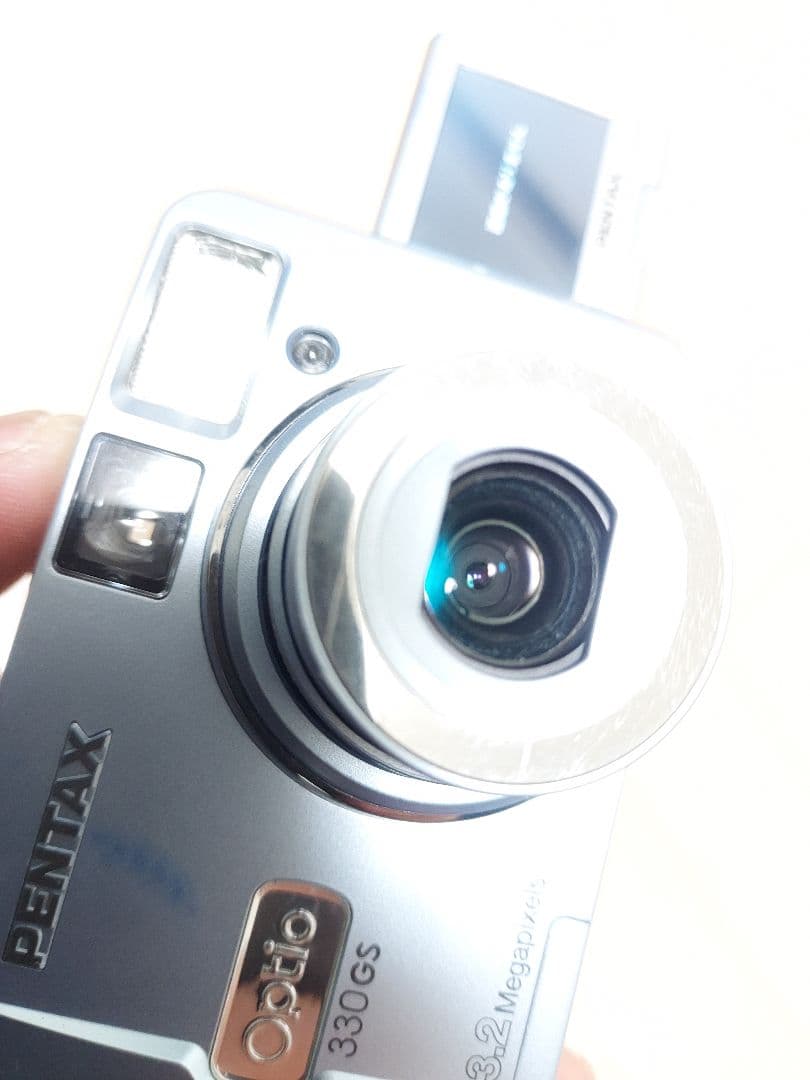 PENTAX Optio 330GS デジカメ スマホ転送OK 自撮り - メルカリ