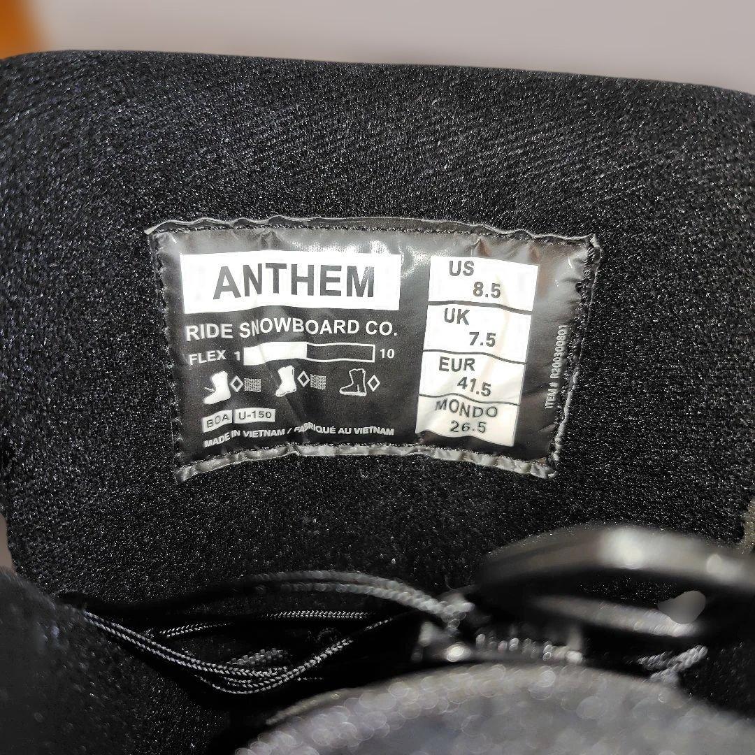 RIDE ANTHEM BOA スノーボードブーツ ブラック 26.5cm