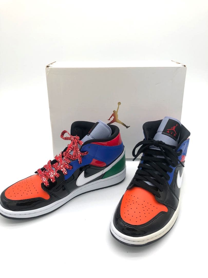 シューズ(男性用) Nike WMNS Air Jordan 1 MID SE CV5276-001 Nike WMNS Air Jordan 1 Mid SE Multi Patent CV5276-001 Women's Size
