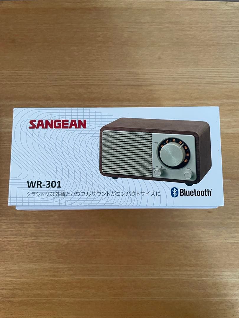 Sangean WR-301 FMラジオ対応 (オマケの外部アンテナ) Sangean WR-301 50th Anniversary FMラジオ・Bluetoothスピーカー/海外
