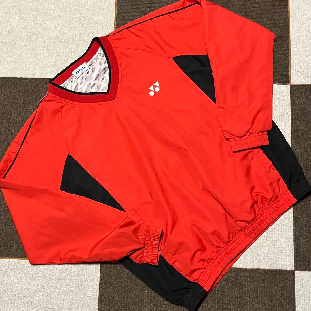 YONEX ヨネックス 赤黒 Vネック ウォームアップウェア Sサイズ - メルカリ