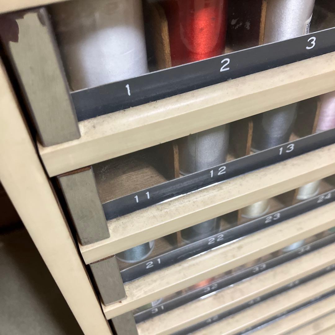 ミシン糸ケース 店頭ディスプレイ什器 昭和レトロ アンティーク 収納