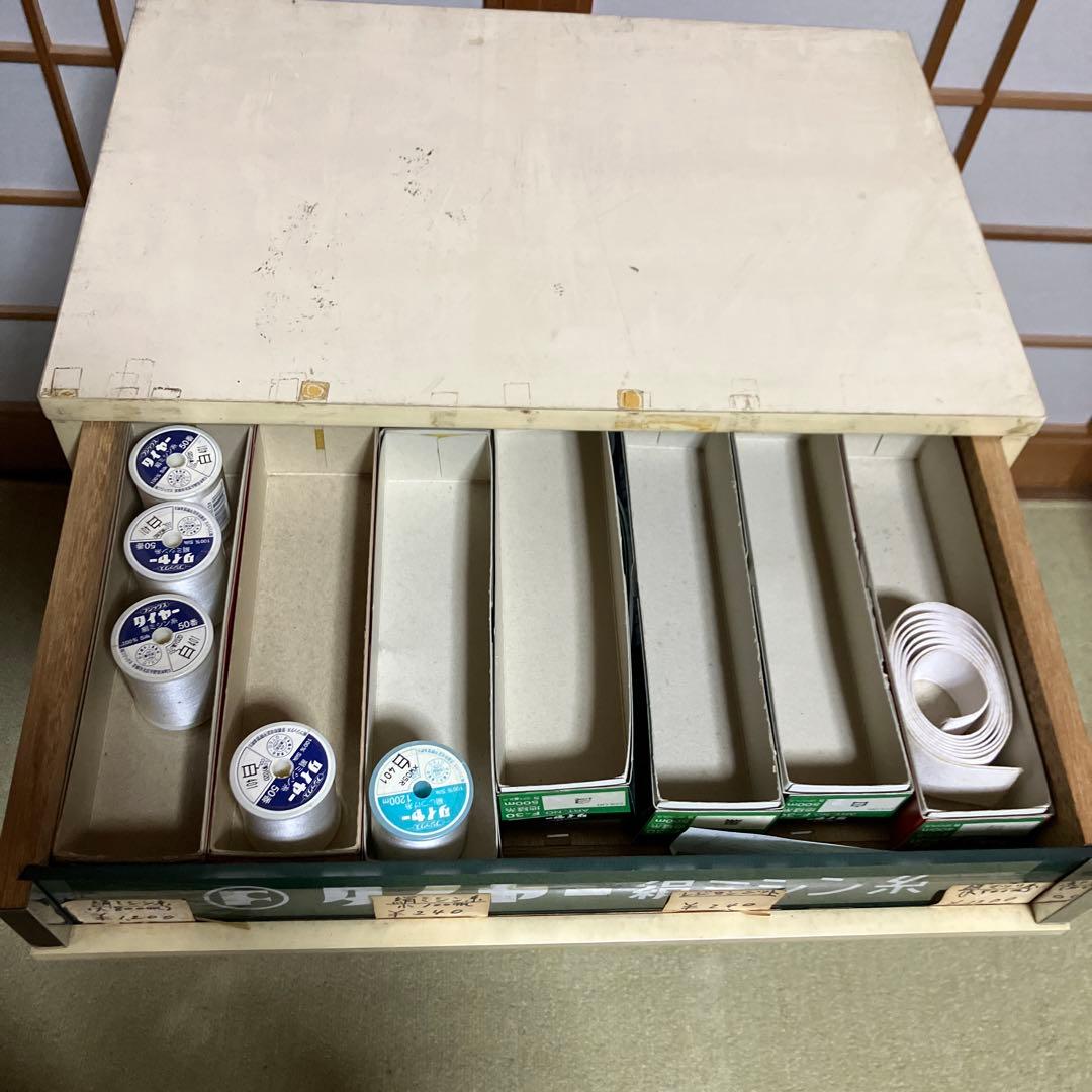 ミシン糸ケース 店頭ディスプレイ什器 昭和レトロ アンティーク 収納