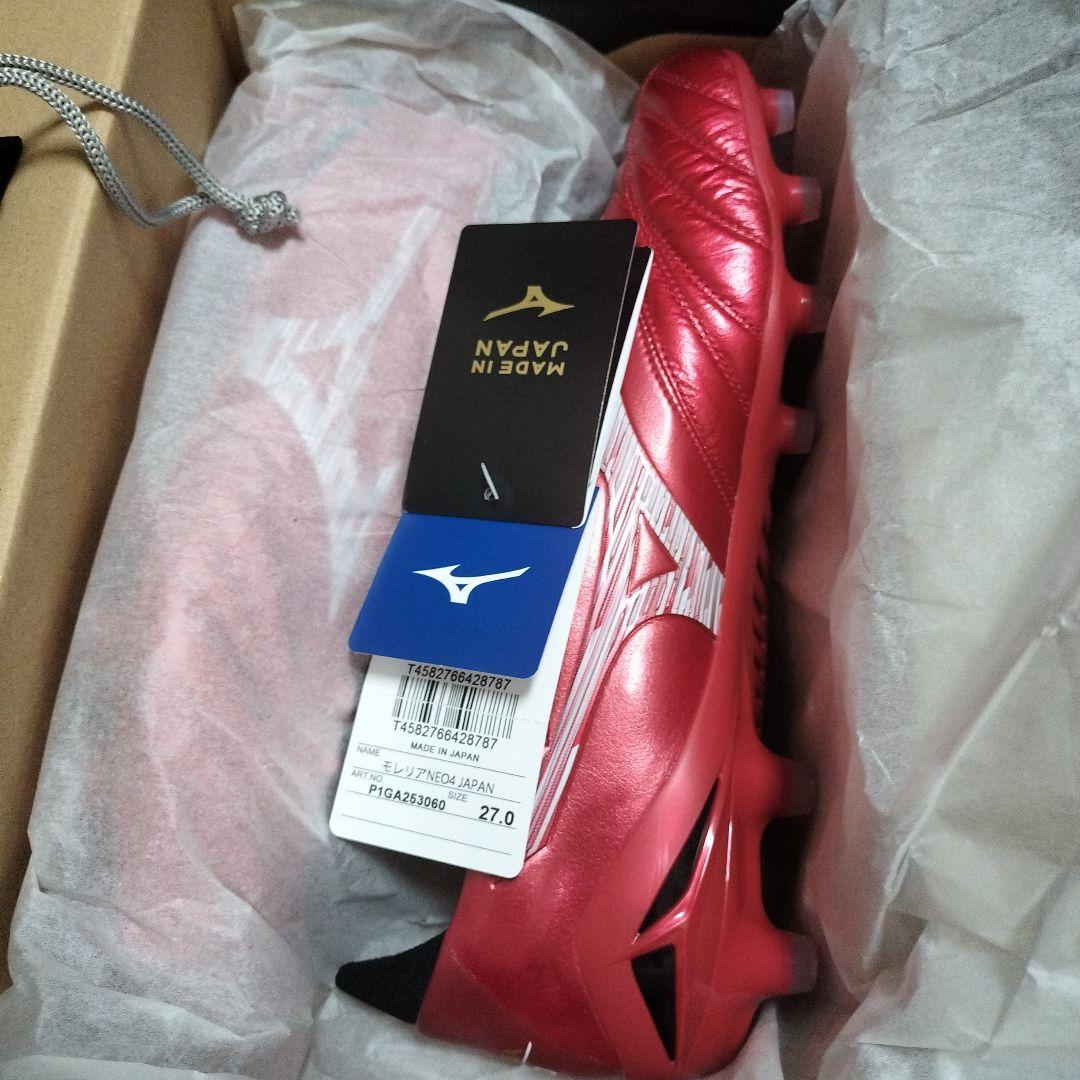 ④27cm　40周年限定　モレリア　ネオ4　JAPAN RubyRedPack 新品 40周年限定 レアサイズ ミズノ モレリア ネオ4 JAPAN 25cm｜Yahoo