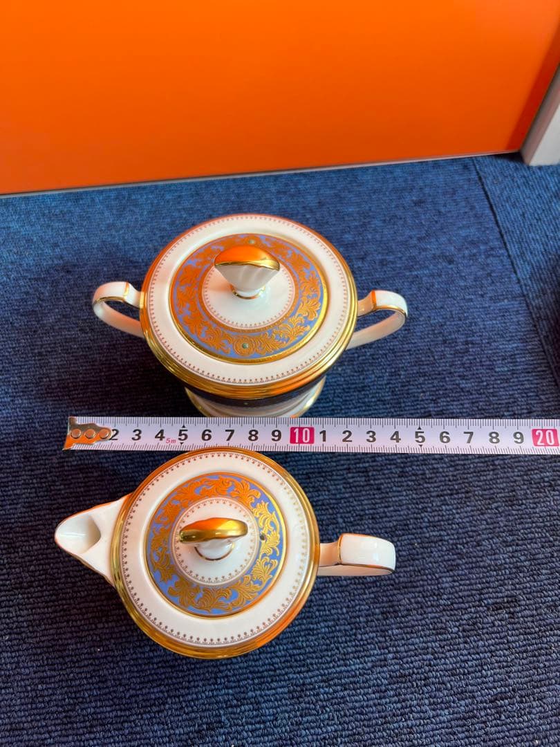 896 オールドノリタケ グランブロシェ アフタヌーンティーセット 金彩