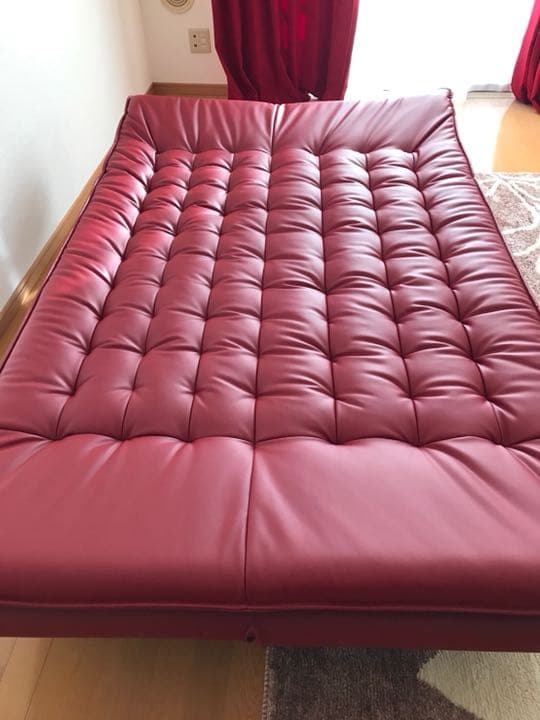 値下［超美品］ニトリ ソファベッド Nシールド 赤 楽天市場】ソファベッド (Nシールド マークスAM BK) ブラック 幅183cm