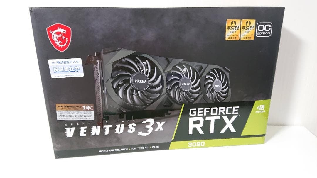 グラフィックボード・グラボ・ビデオカード GeForce RTX 3090 VENTUS 3X 24G OC Amazon.com: GIGABYTE MSI Gaming GeForce RTX 3090 24GB GDRR6X 384