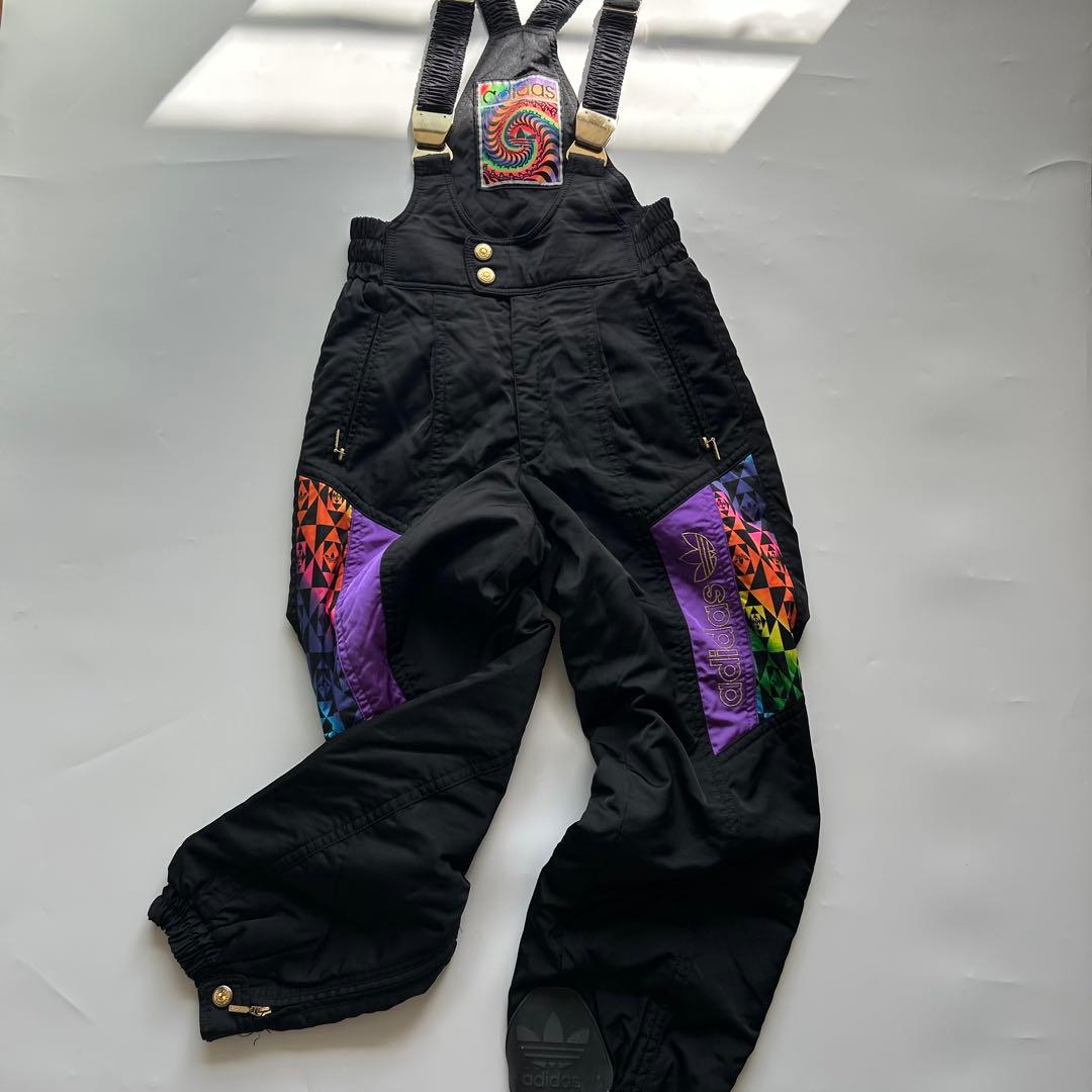 adidas デサント製 スキーウェア セットアップ ジャケット ビブパンツ