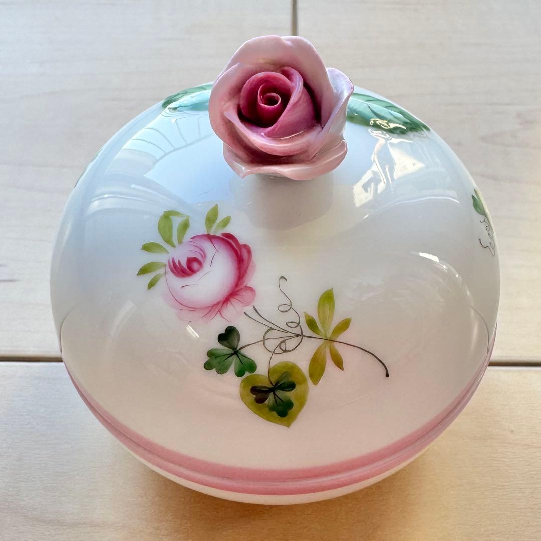 Herend ボンボニエール　ピンク Herend (ヘレンド) ボンボニエール ネコ｜トレファクONLINE