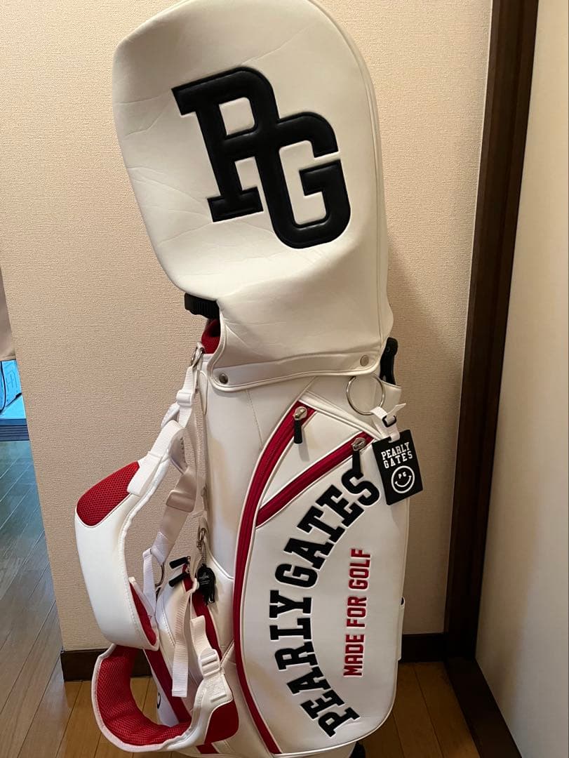 PEARLY GATES スタンドキャディバッグ Web限定ホワイト/レッド PEARLY GATES（パーリーゲイツ） PEARLY GATES WAPPENSMILY Matte