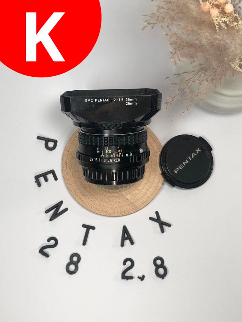 フード付き smc pentax-m 28mm f2.8 kマウント - メルカリ