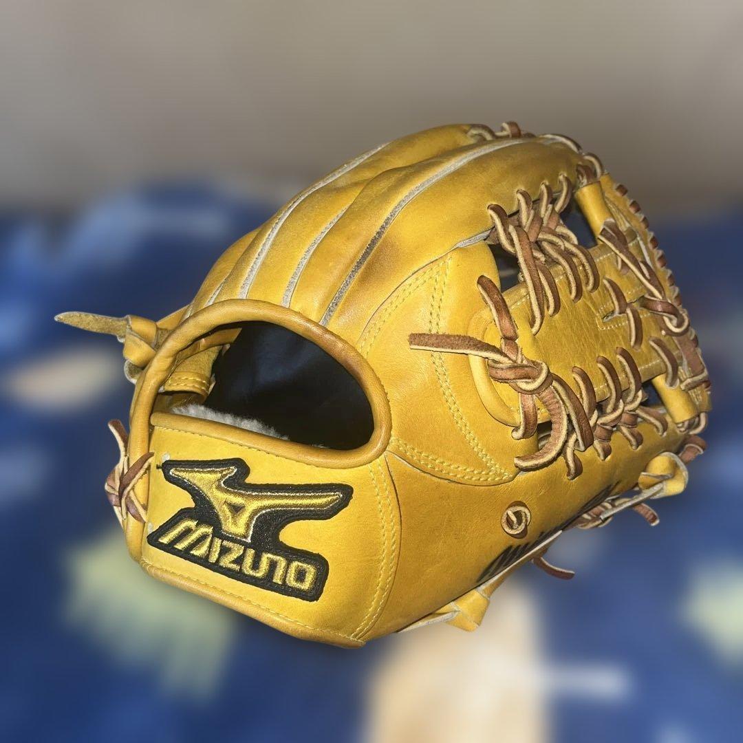 ミズノプロ　内野手用　軟式グローブ ミズノ MIZUNO 硬式用 ミズノプロ 限定皮革US KIP 外野手用 グラブ袋付 BSS