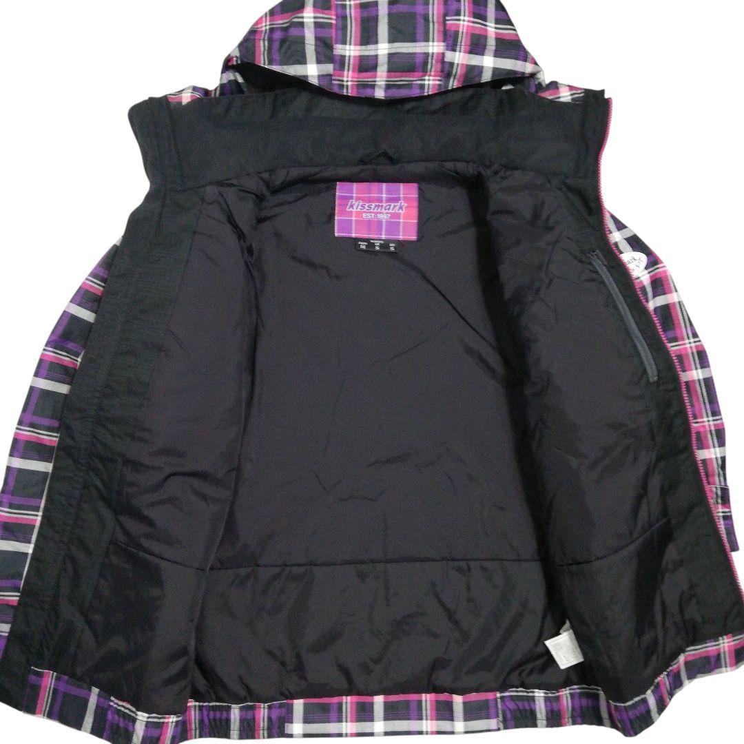 kissmark レディース Mサイズ スキーウェア ブラック 紫 キスマーク