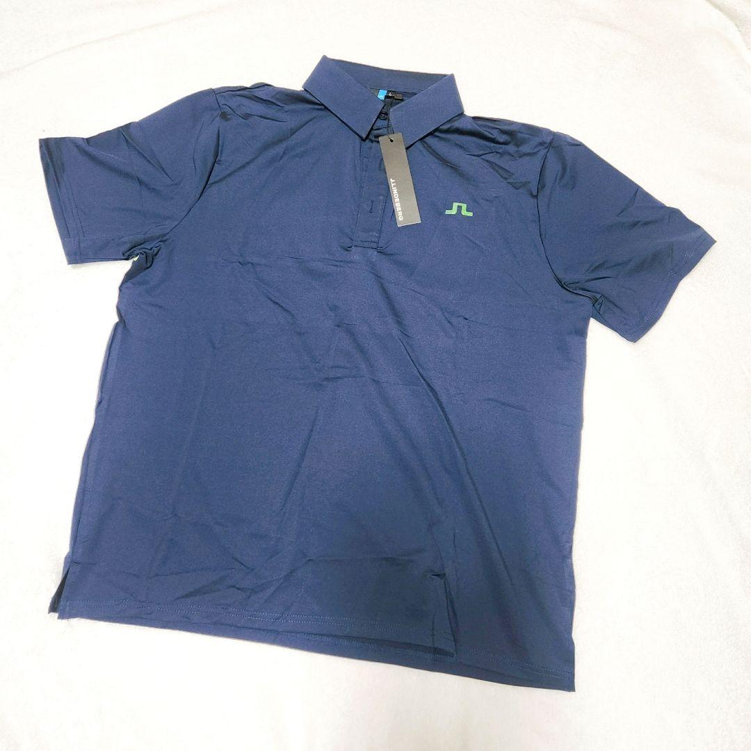 新品 J.LINDEBERG ジェイリンドバーグ ゴルフ ポロシャツ ネイビー