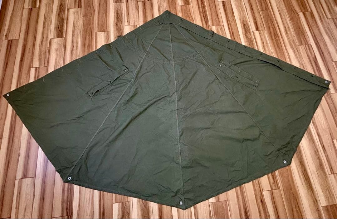 T*.様 ポーランド軍放出品 テントシート 軍幕 サイズ1 ポーランド軍 テントシェル NAVY パップテント テントシート 軍放出品