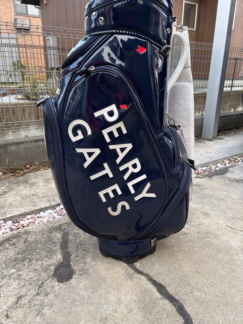 PEARLY GATES キャディバッグ ネイビー - メルカリ