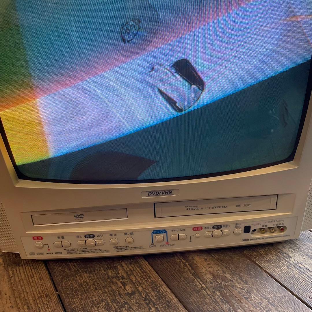 ブラウン管テレビ/船井電機】20型DVD内蔵テレビデオ - メルカリ