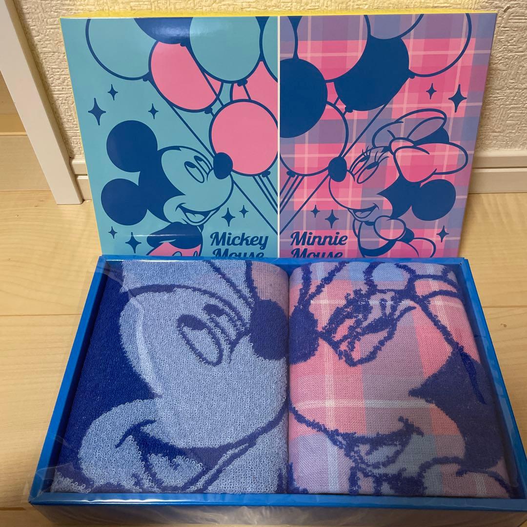 ミッキー・ミニー フェイスタオルセット - メルカリ