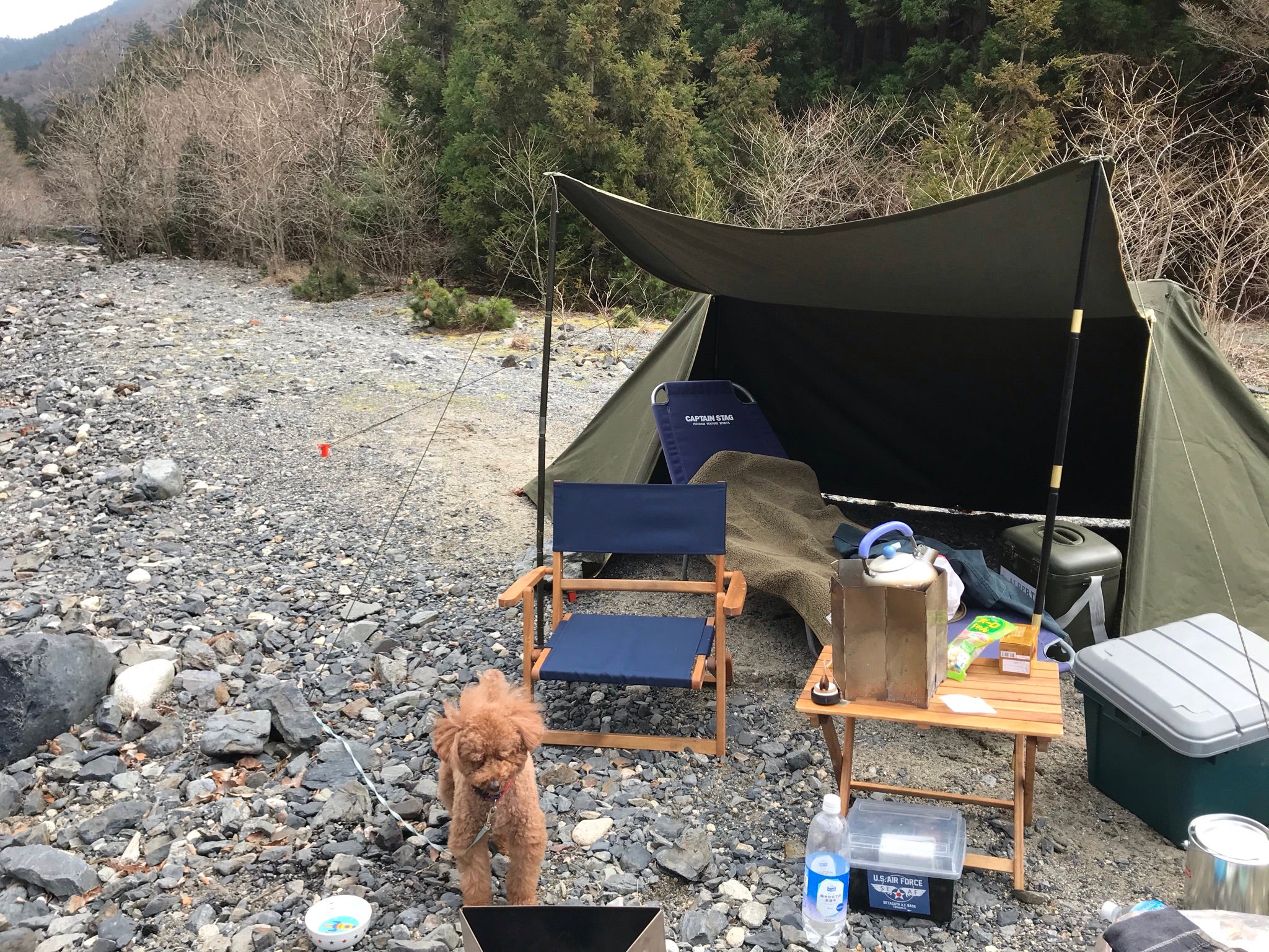 難燃素材を使って生産終了した米軍USパップテントを作りました