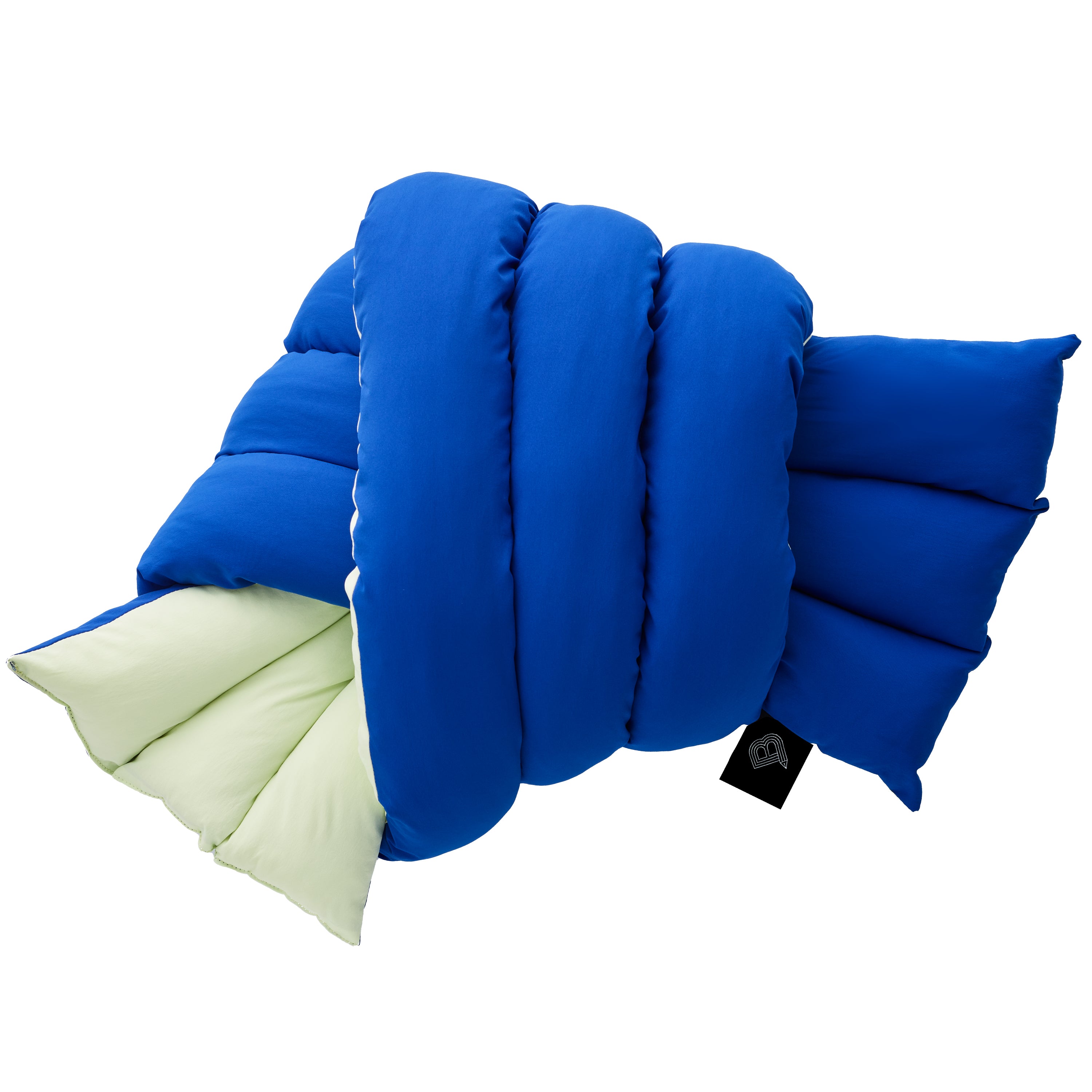 Musubi Cushion - Color Blocking Recycled Polyester | Lemon et Bleu