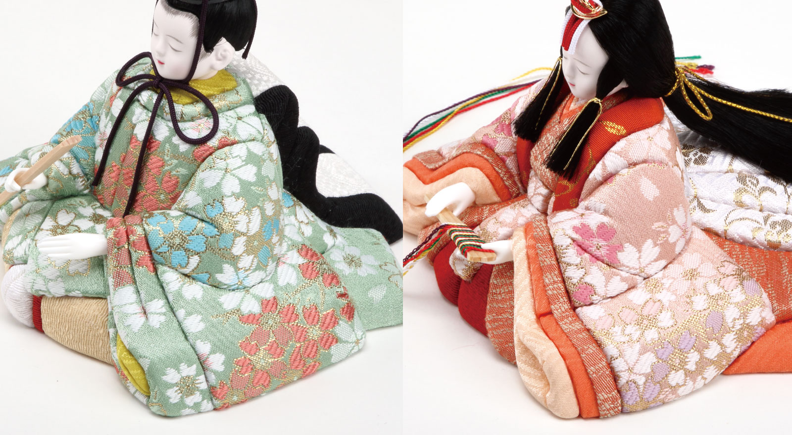 木目込雛人形 彩鳳雛 桜づくし / おしゃれでコンパクトなかわいい